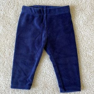 Little Wonders Velvet Navy Pants